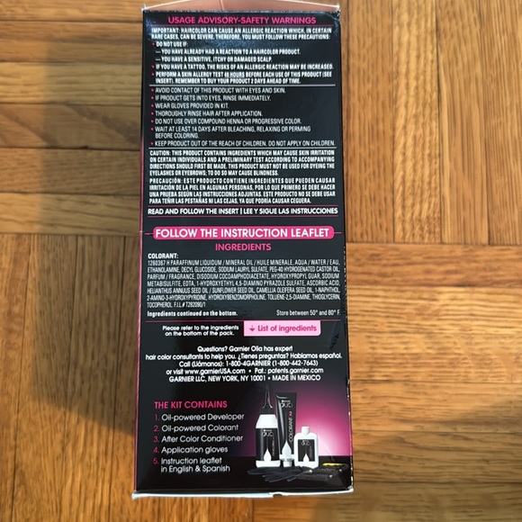 Garnier Olia Oil-Powered Permanent Hair Color in Vibrant Pink - Picture 4 of 4